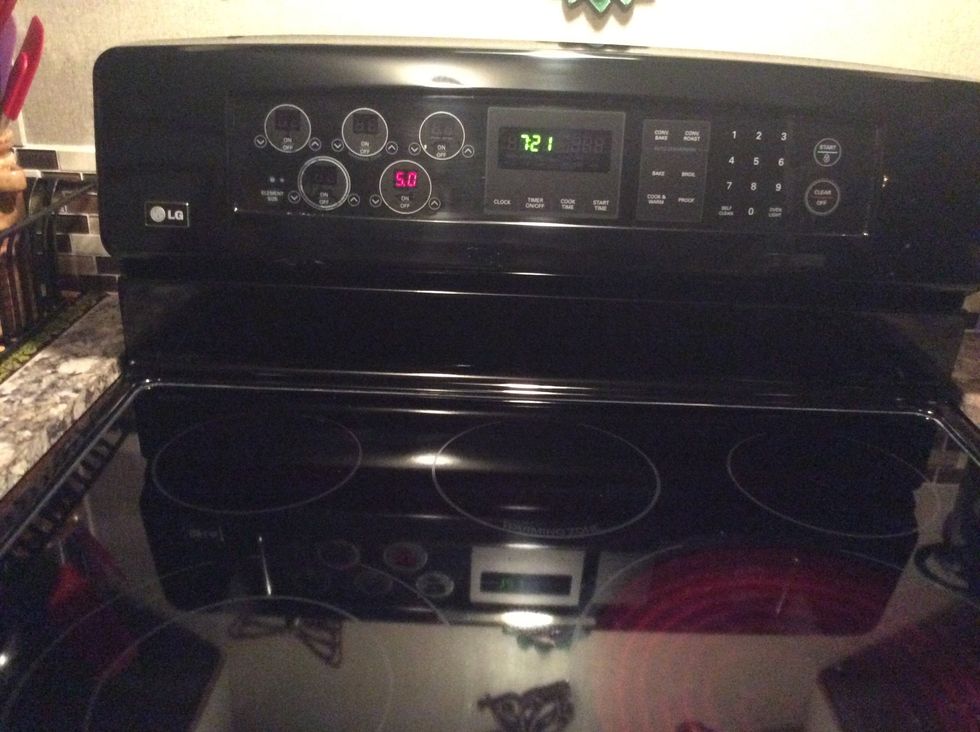 Put the stove to medium heat