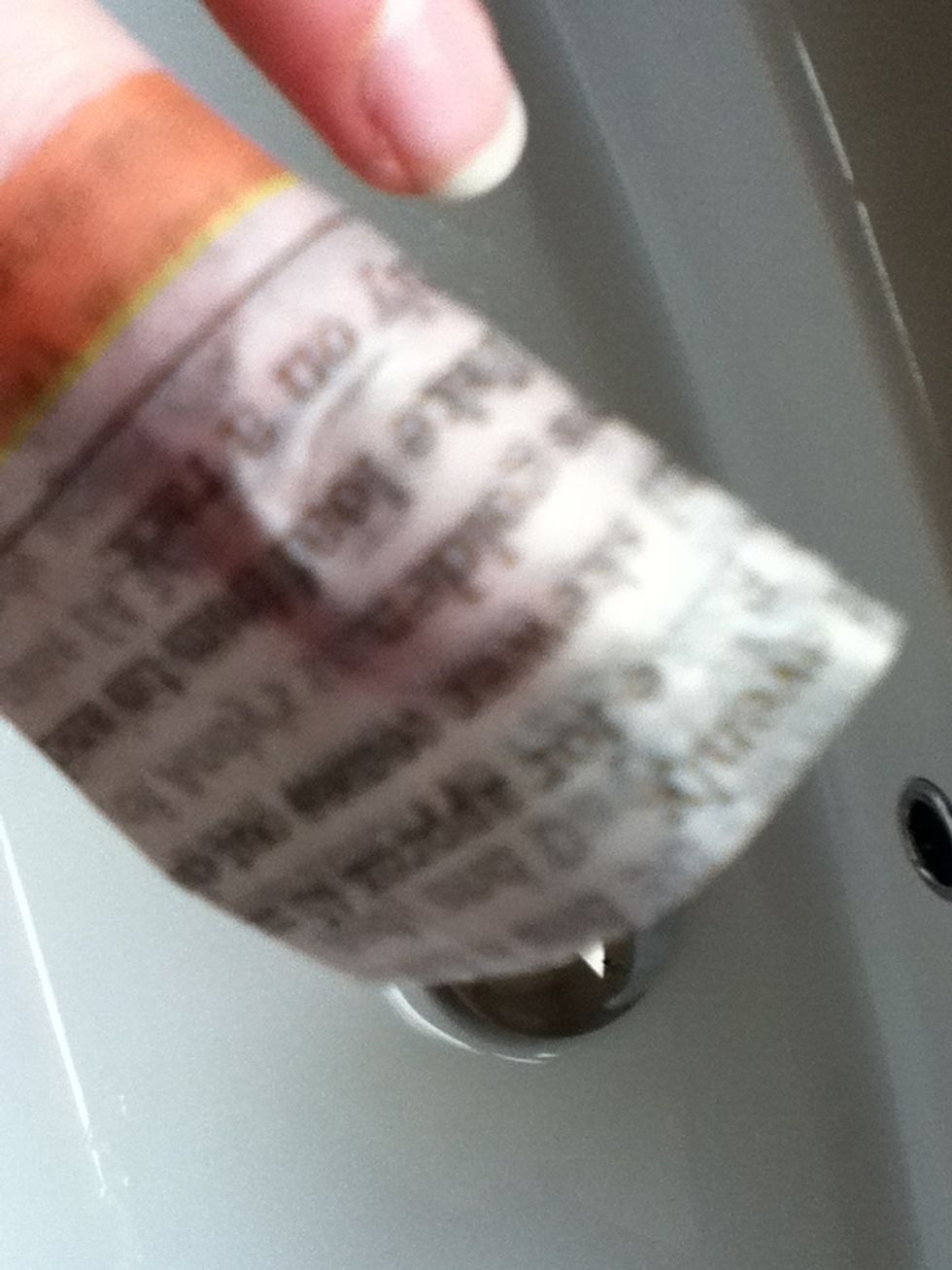 Put the strip on your nail, press down very hard and hold for just over ten seconds.