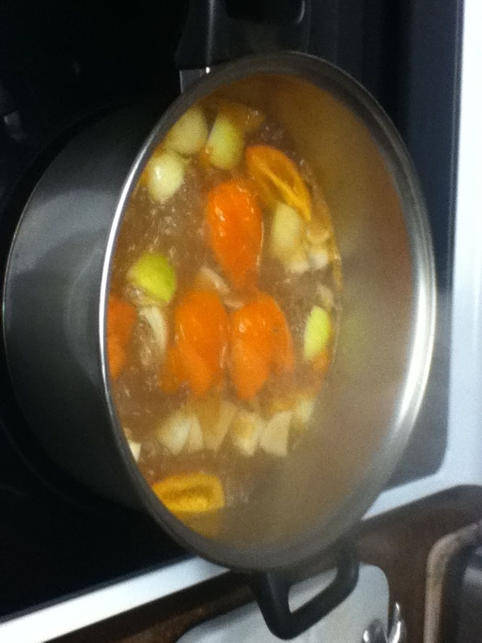 Put the tamarind mix and let it simmer for about 2 minutes