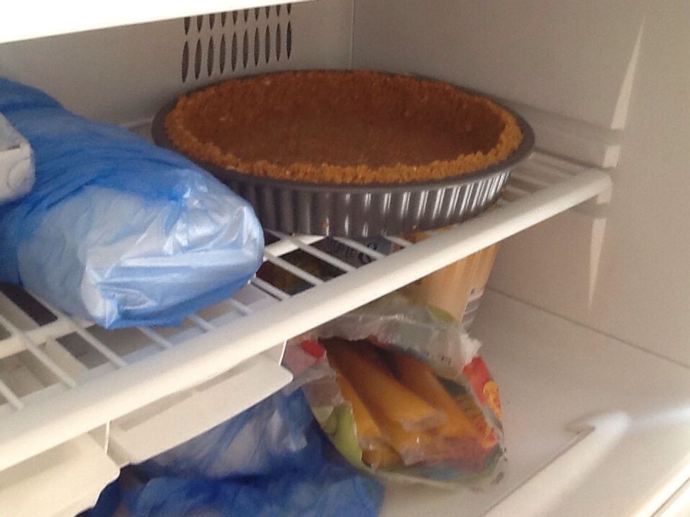 Put the tart shell into the freezer to chill for at least 2 hours
