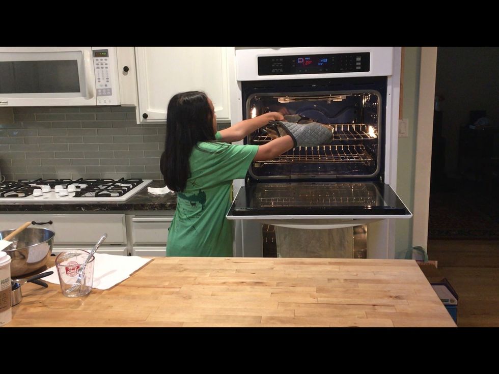 Put the tray in for 20 minutes