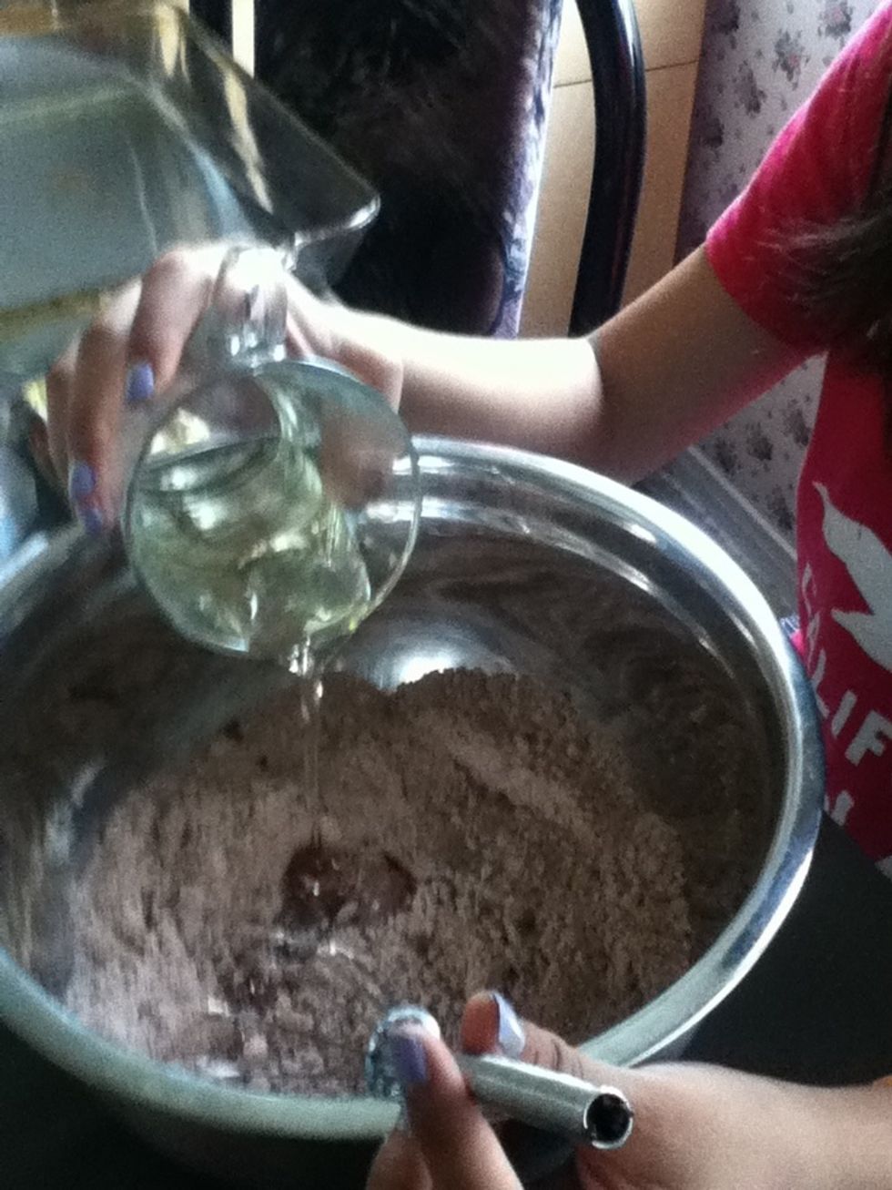 put the vegetable oil in !