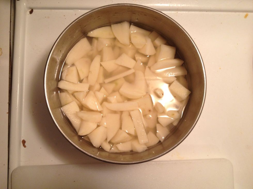 Put them back again for just cold clean water to make sure they are washed again, as y grandma always says "you can never have clean enough ingredients"