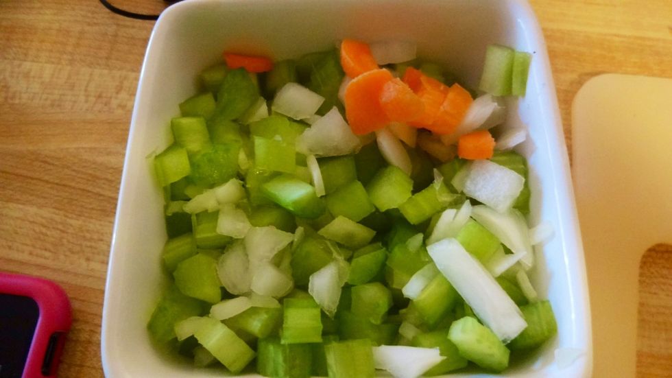 Put them in a dish for later.