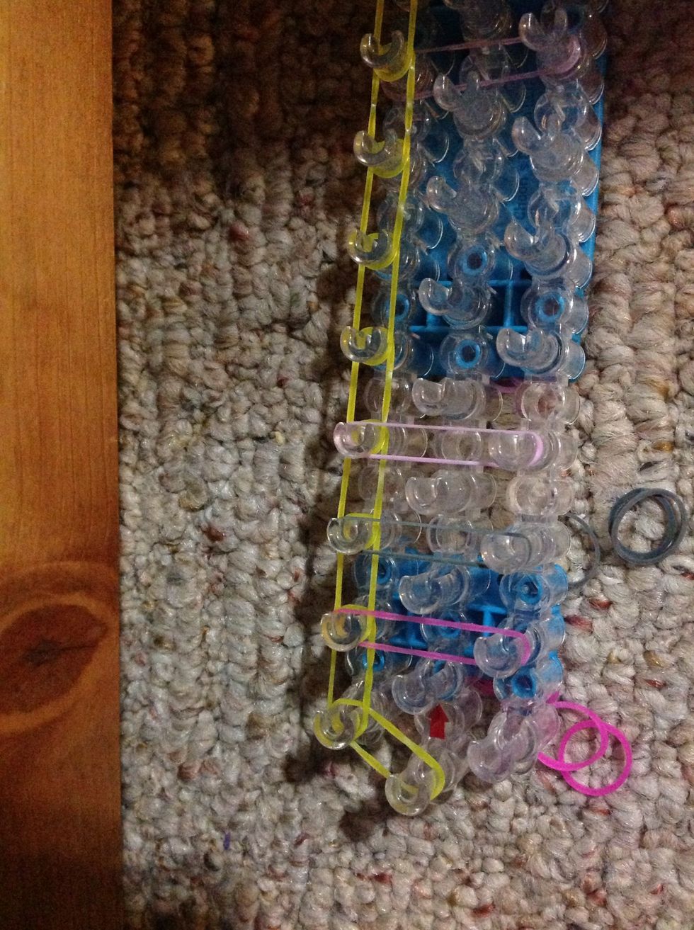 Put them in a line like this