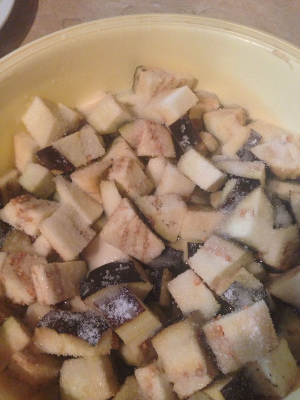 Put them in salted water and cover them with salt too for 10 minutes.