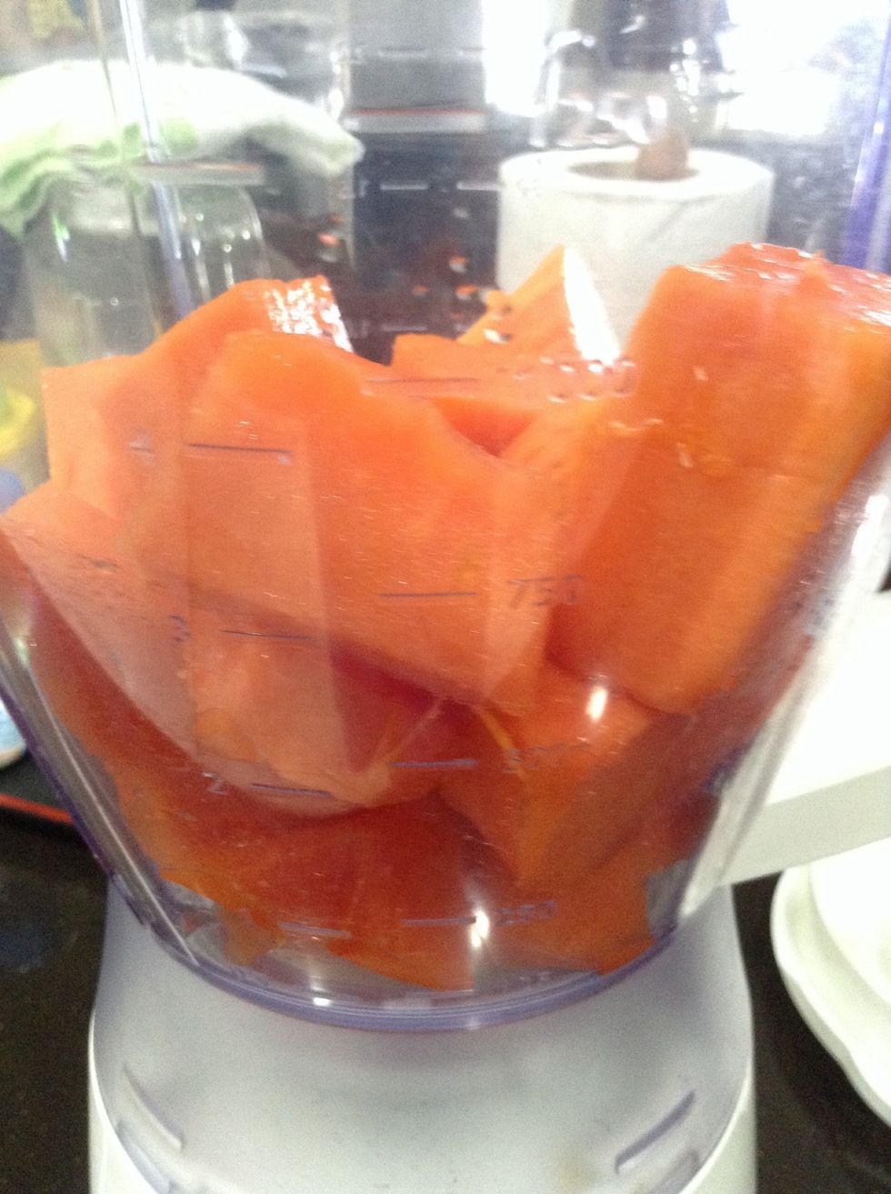 Put them in the blender:)