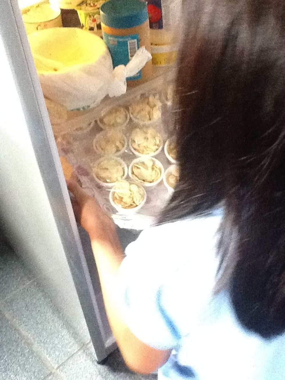 Put them in the fridge for 1 to 2 hours