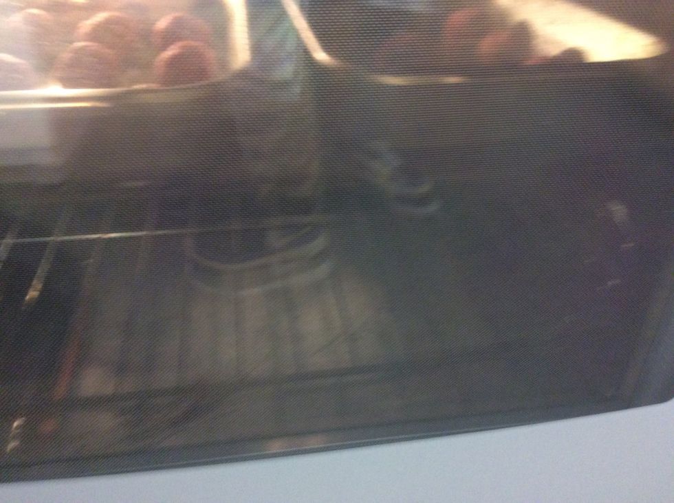 Put them in the oven and cook for 25 to 30 mins at 350\u00b0F
