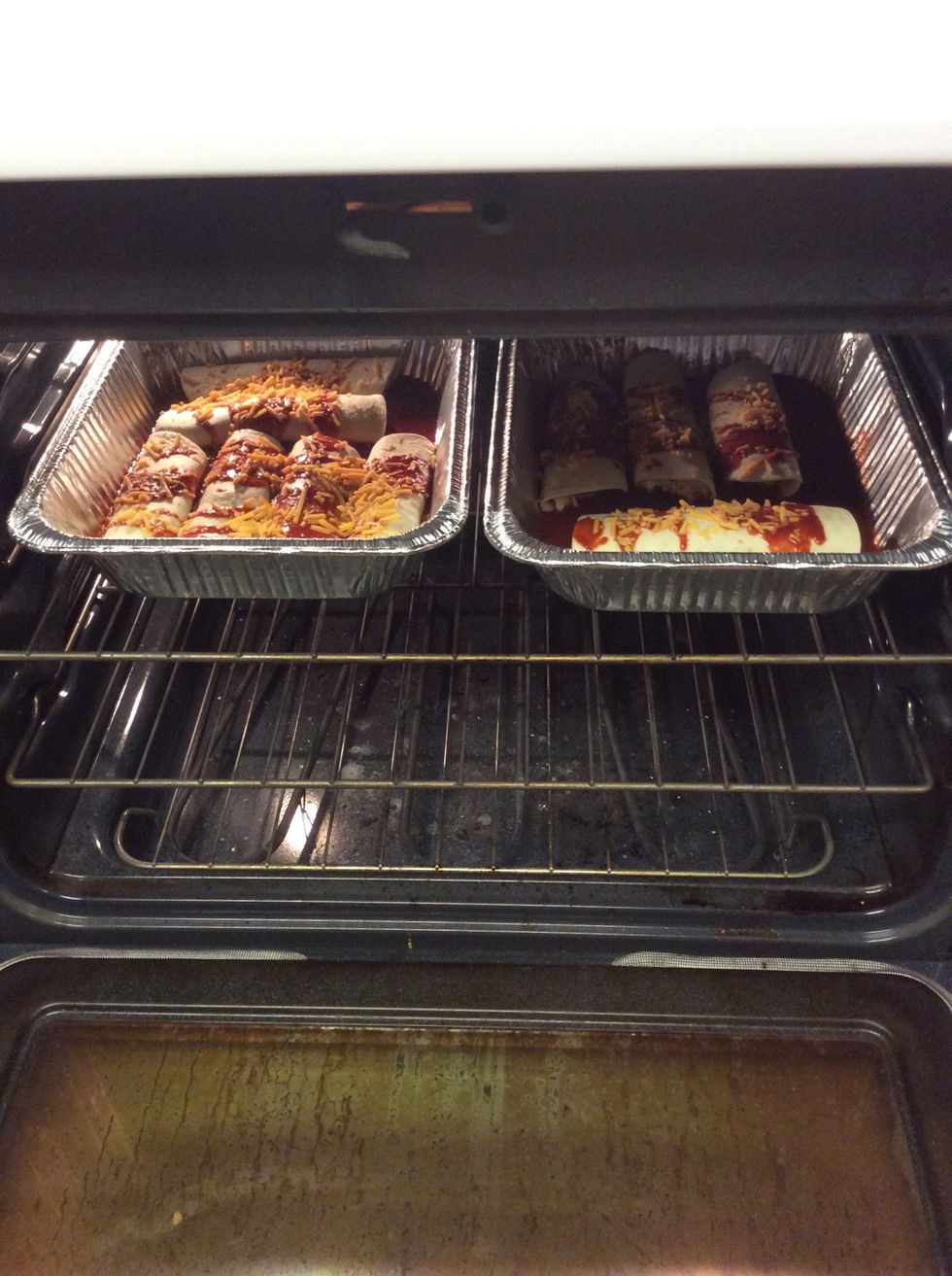 Put them in the oven for 15 minutes.