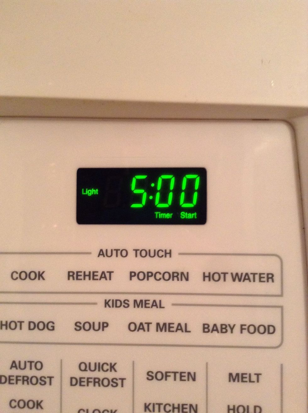 Put them in the oven for 5 minutes. Only want them SLIGHTLY brown