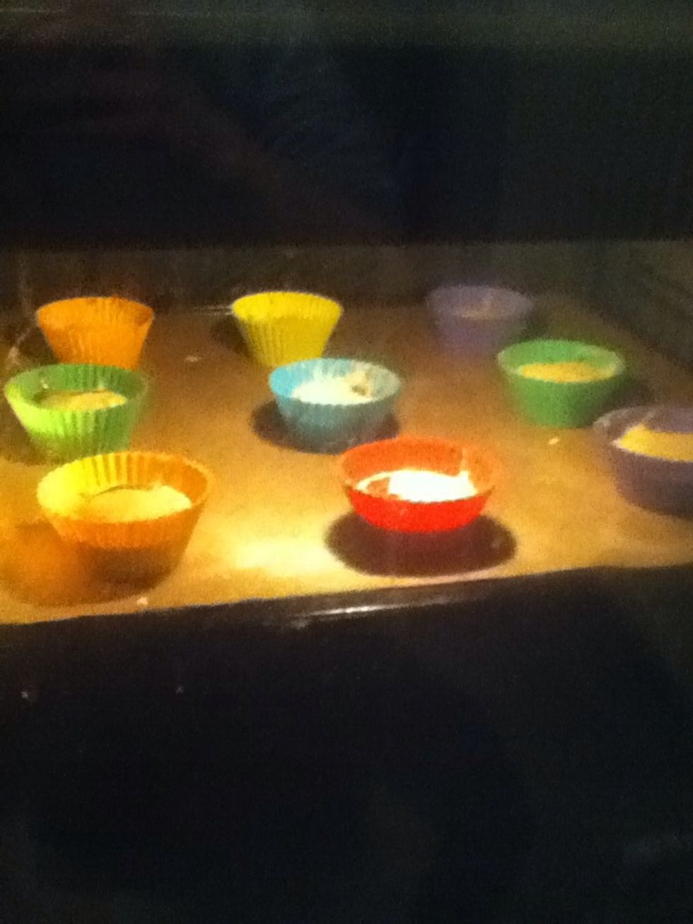 Put them into a preheated oven for about 15 minutes on 200 degrees.