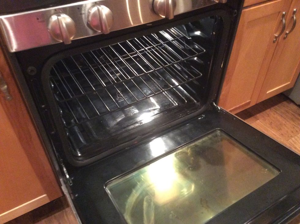 Put them into the oven but only if it's done pre-heating