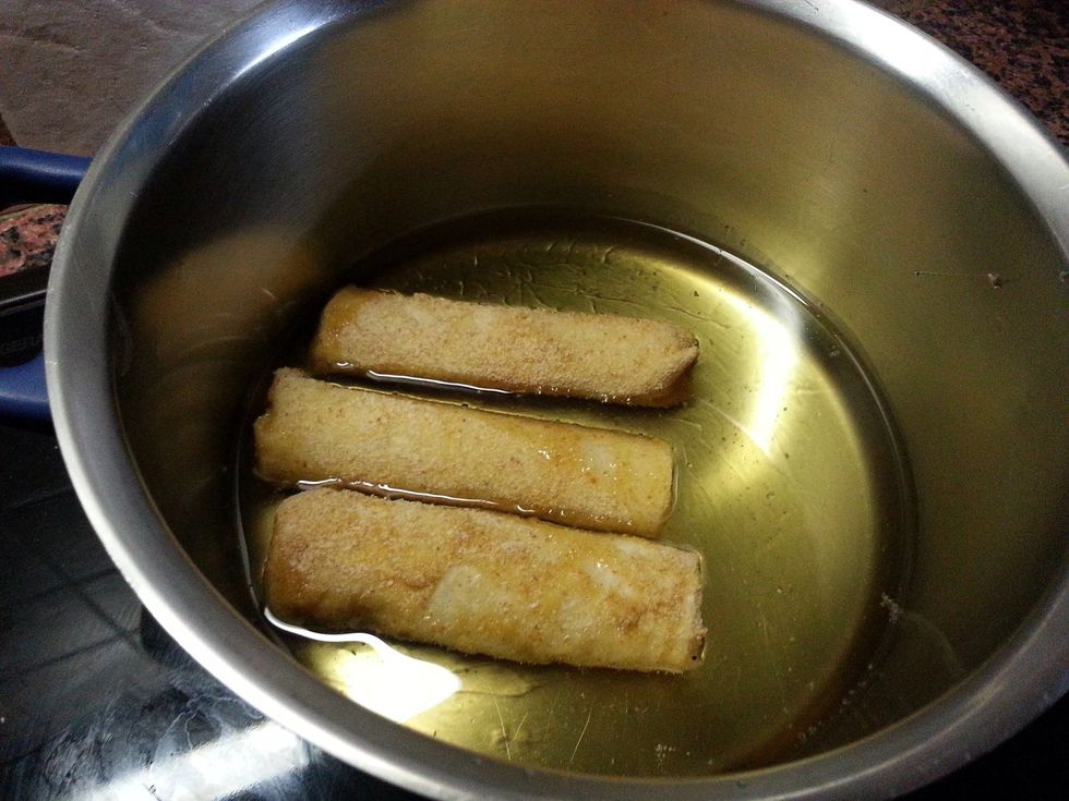 Put them into the skillet