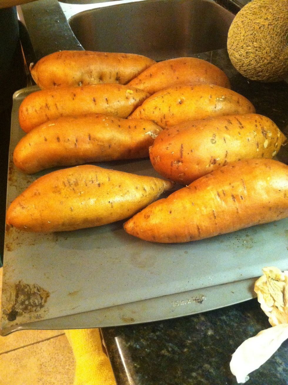 Put them on a baking tray.