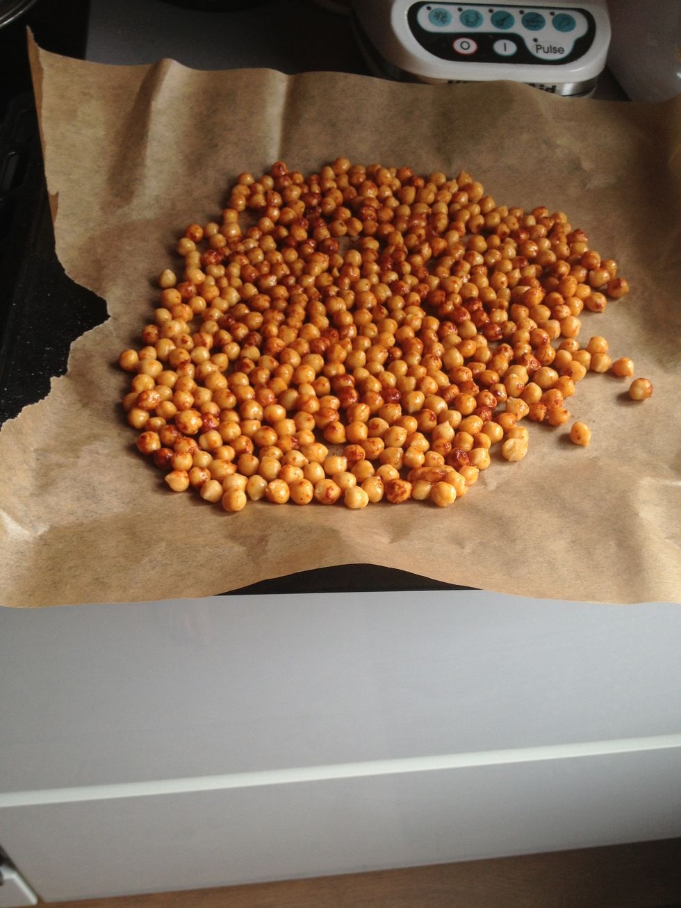 Put them on a griddle, with baking paper.