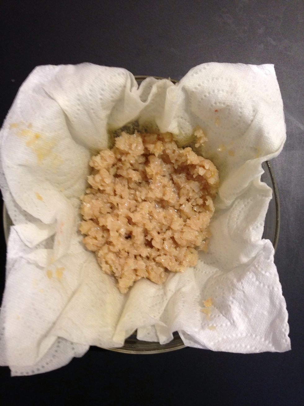 Put them on a kitchen towel to take out the extra oil