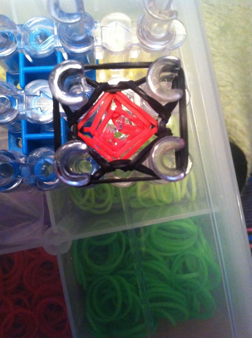 Put them on the four pegs