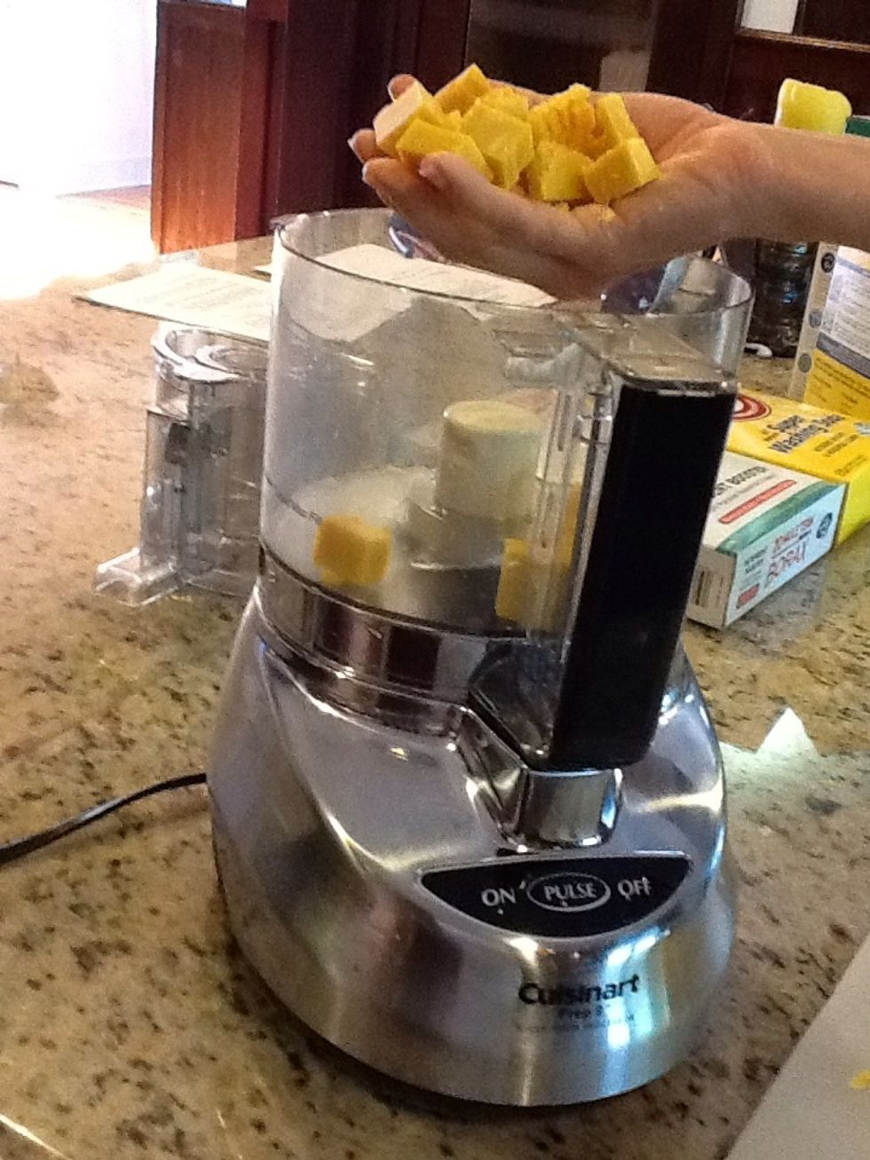 Put these chunks into the food processor.