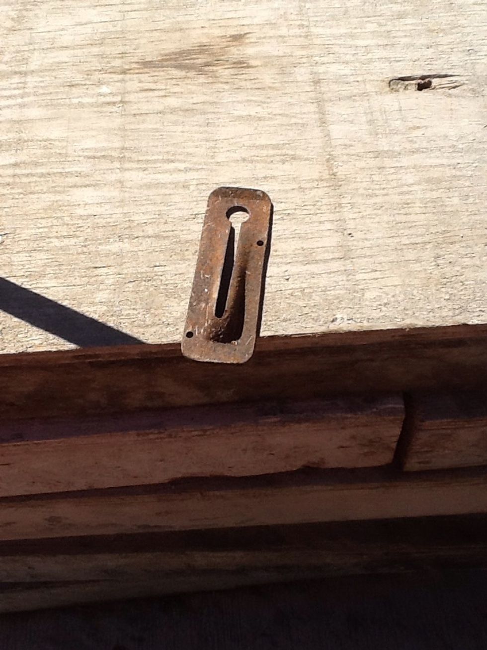 Put these on the end of the last step to keep then from falling back through the forms