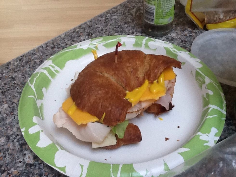Put together and add a toothpick if you have one.