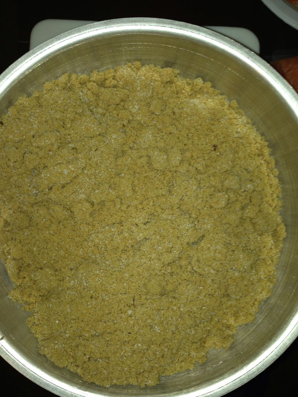 Put together your brine mix as 1 part Kosher Salt to 4 parts Brown Sugar. Kosher salt is important because it is not iodized, which could affect the flavor of the fish. This is 1# salt and 4# sugar