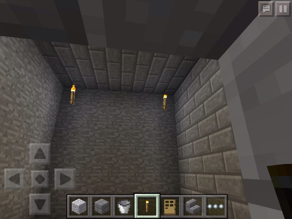 Put torches on the inside of the room
