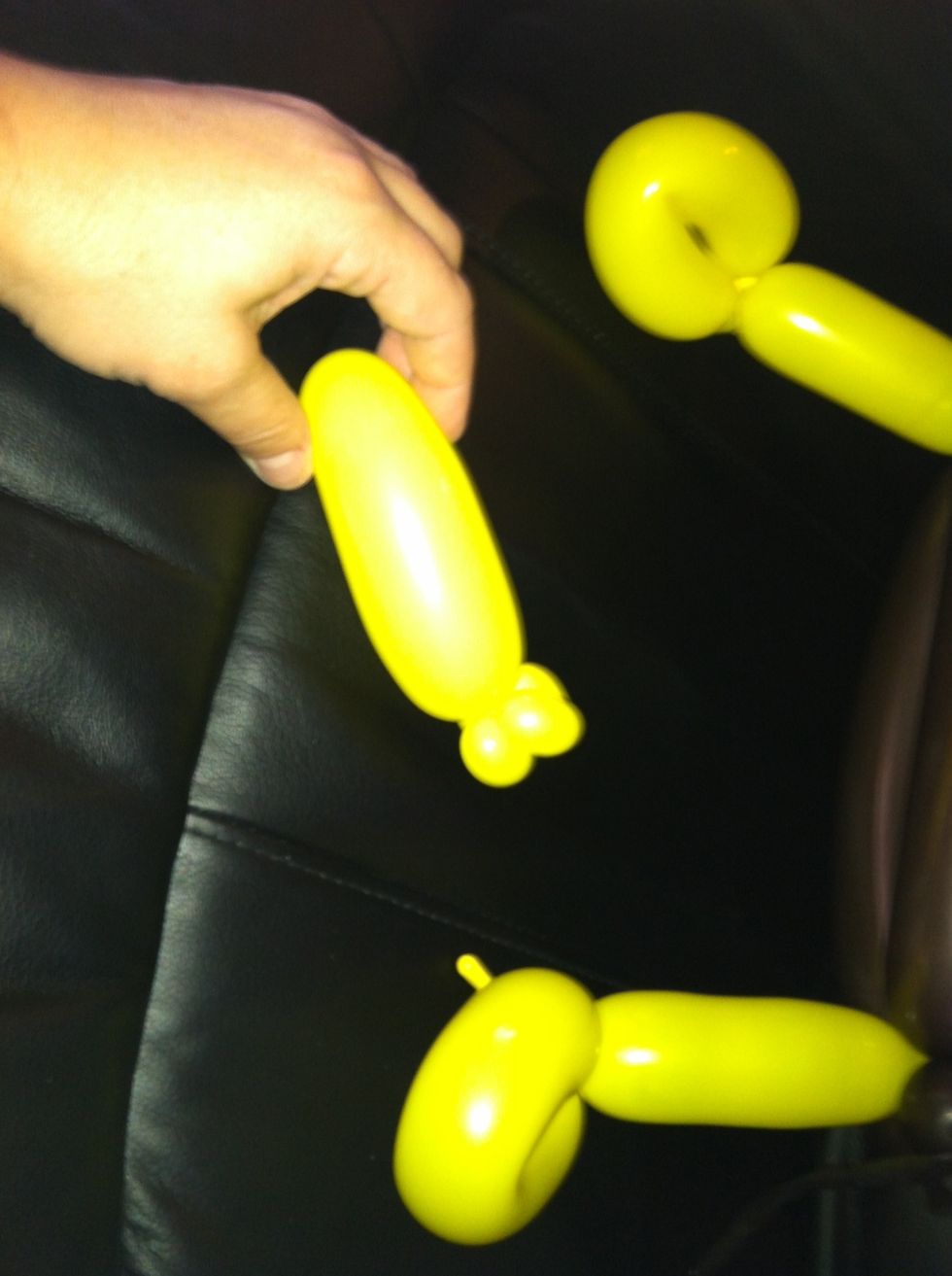 Put two tiny little pinch twists at end of nose piece