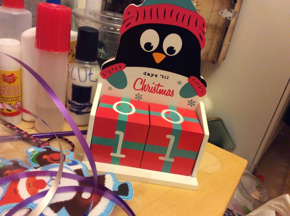 Put up other Christmas decorations, like a Christmas countdown