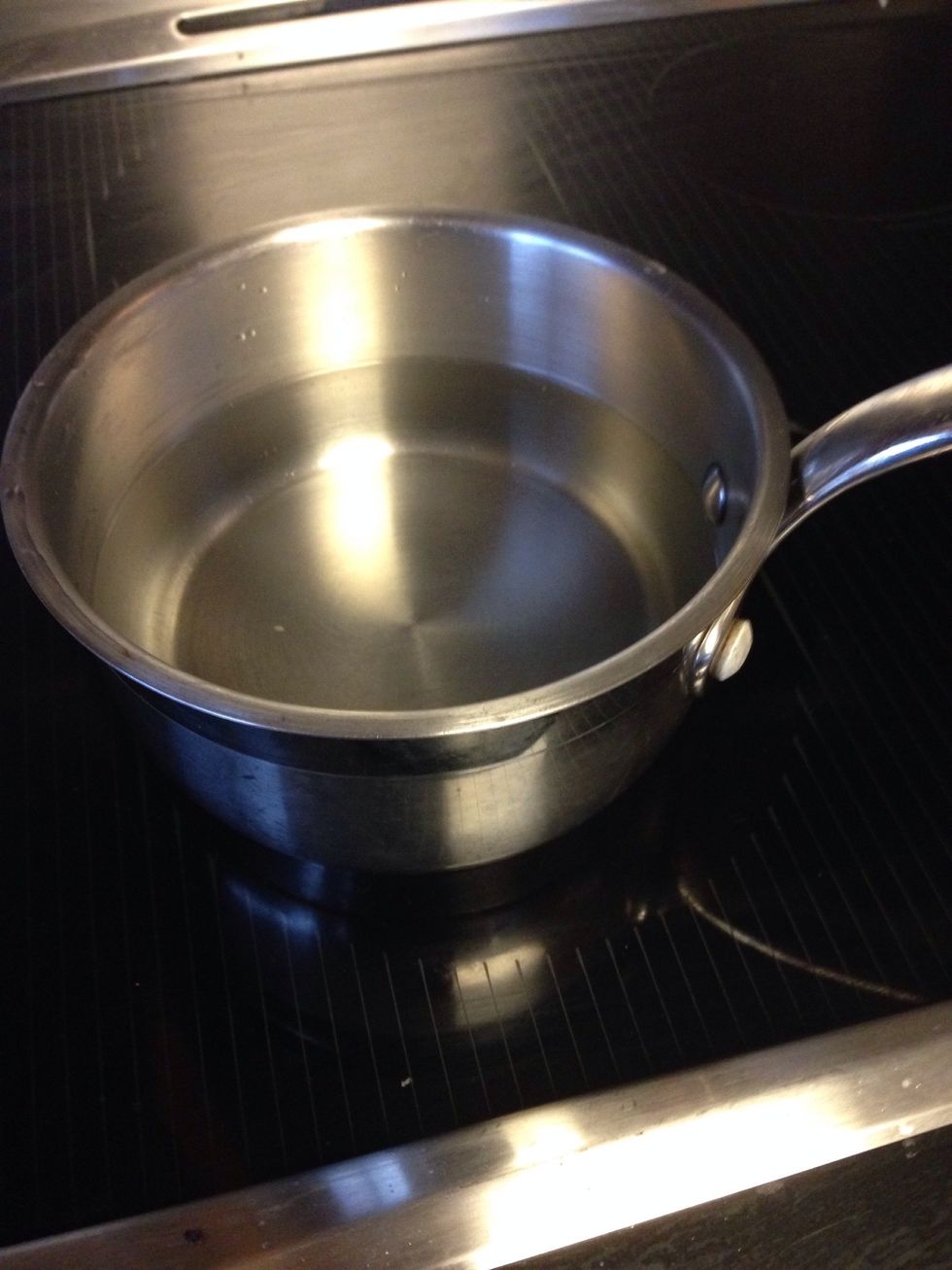 Put water in a saucepan and bring to a boil
