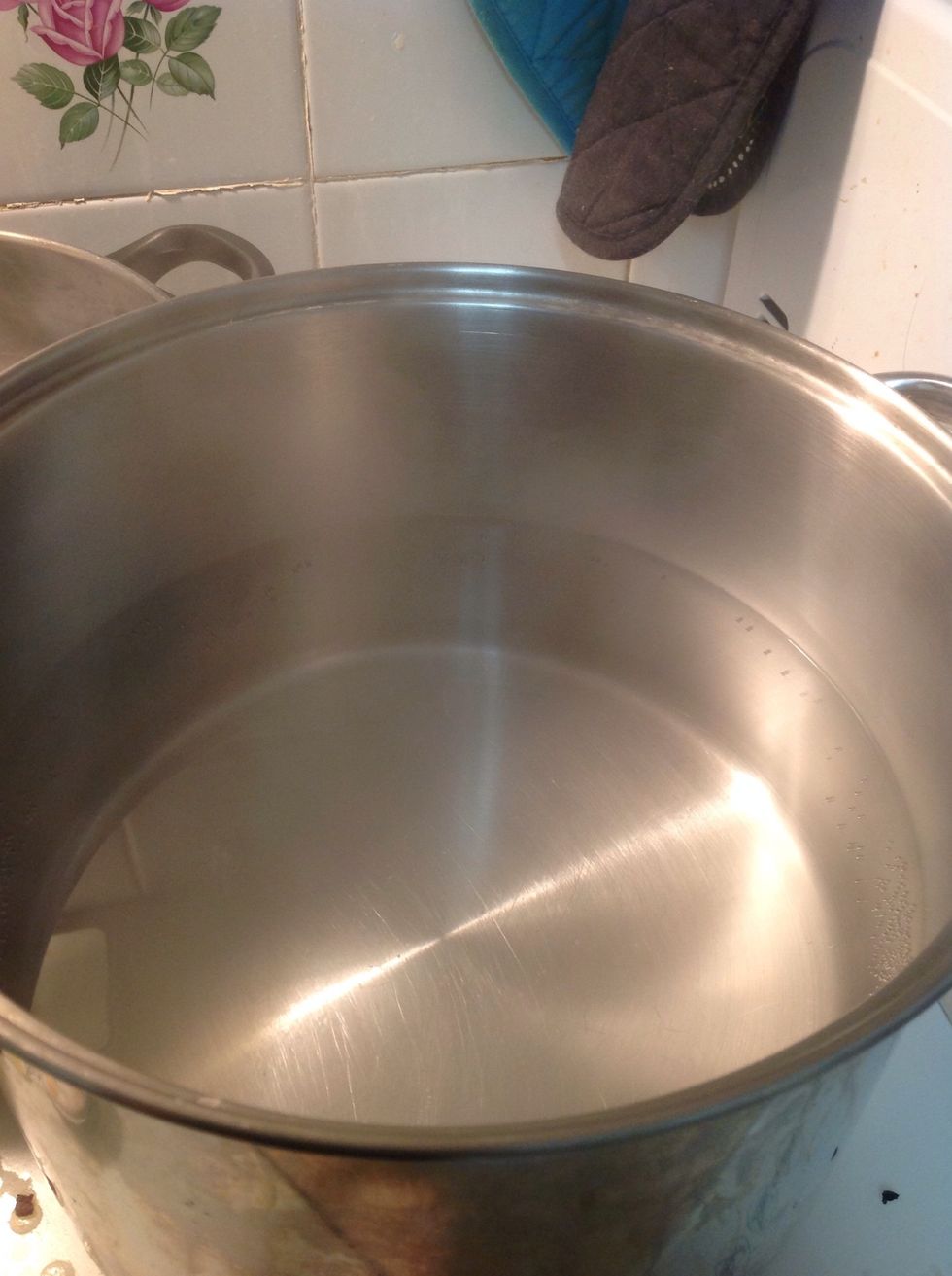 Put water on to boil (remember to add the pasta when it starts to boil)