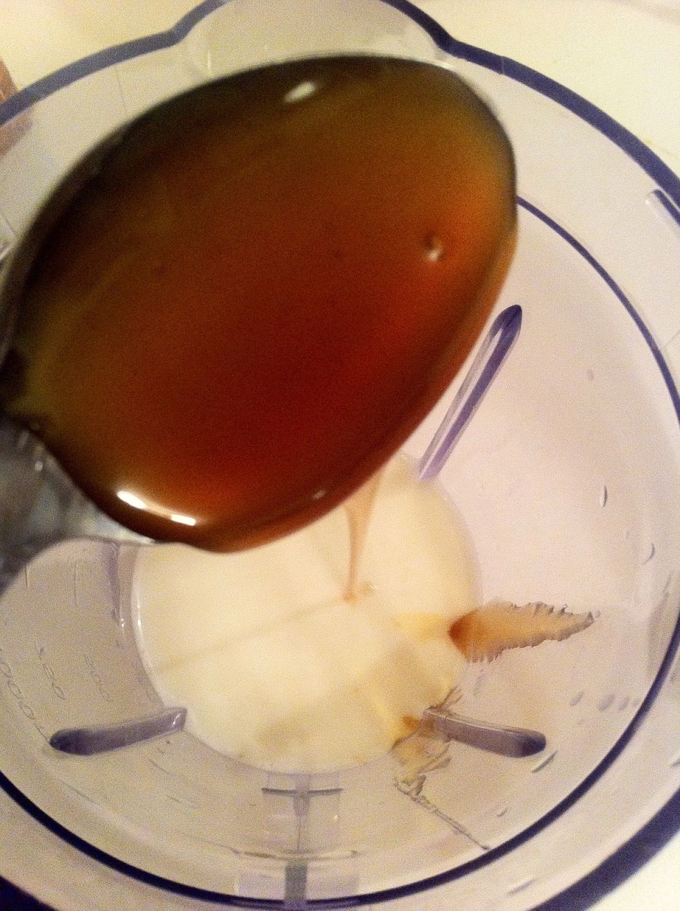 Put your caramel syrup in - I used 4 tablespoons