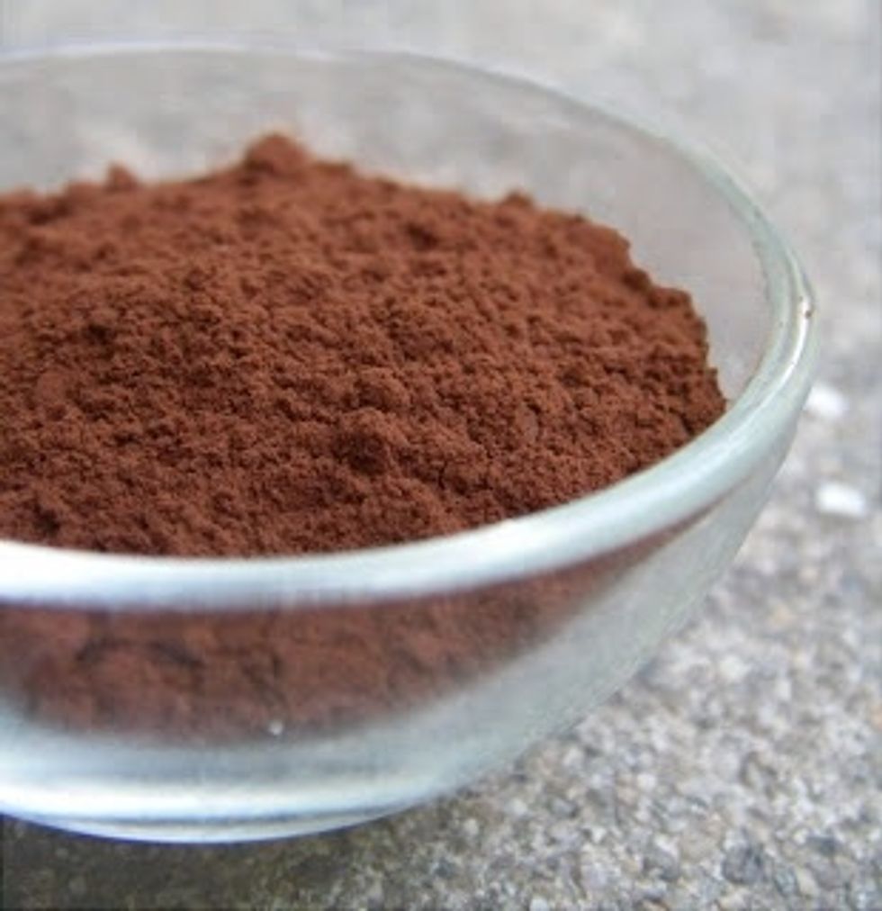 Put your coca powder in a small bowl