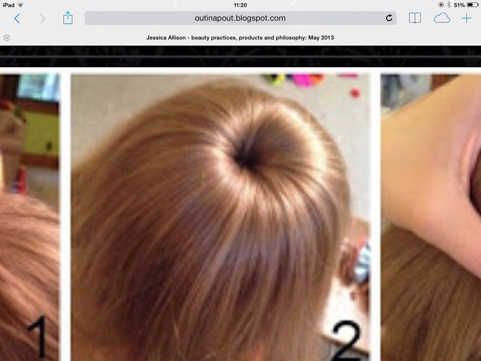 Put your hair around the bun
