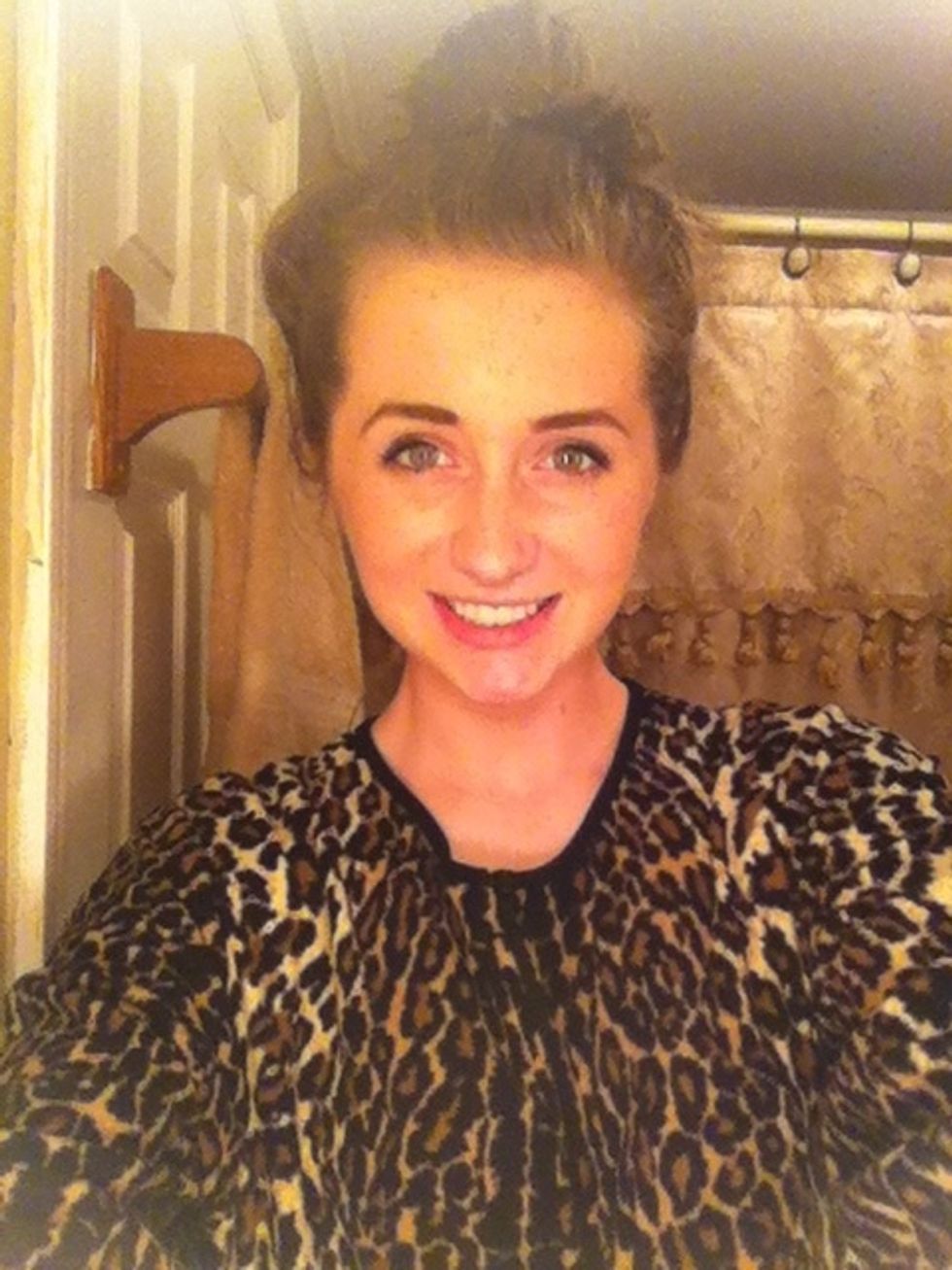 Put your hair up, so it's out of your face !