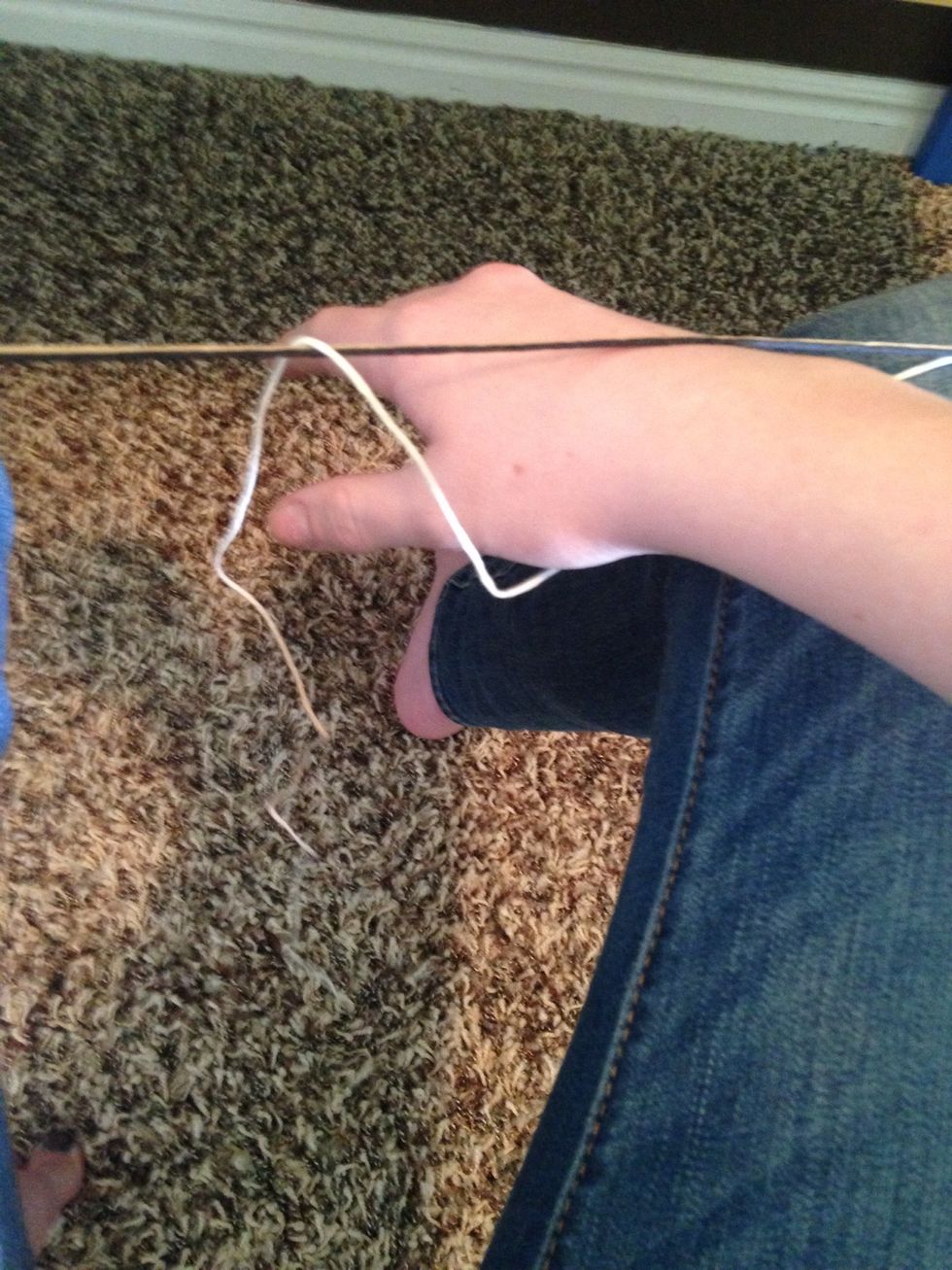 Put your hand through the whole and...