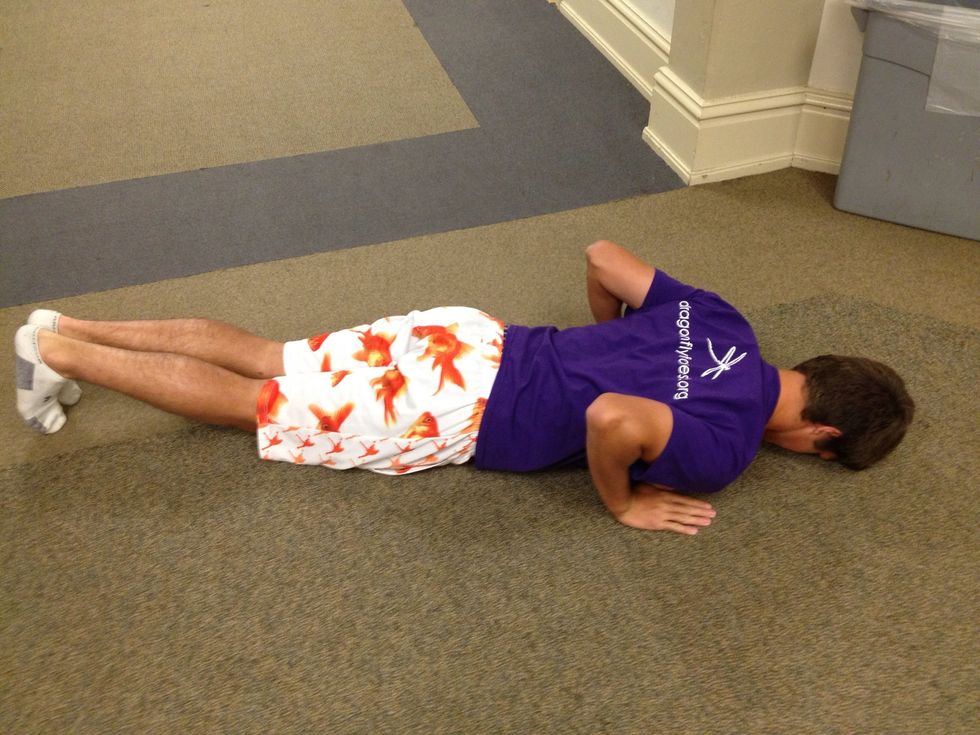 Put your hands on the ground