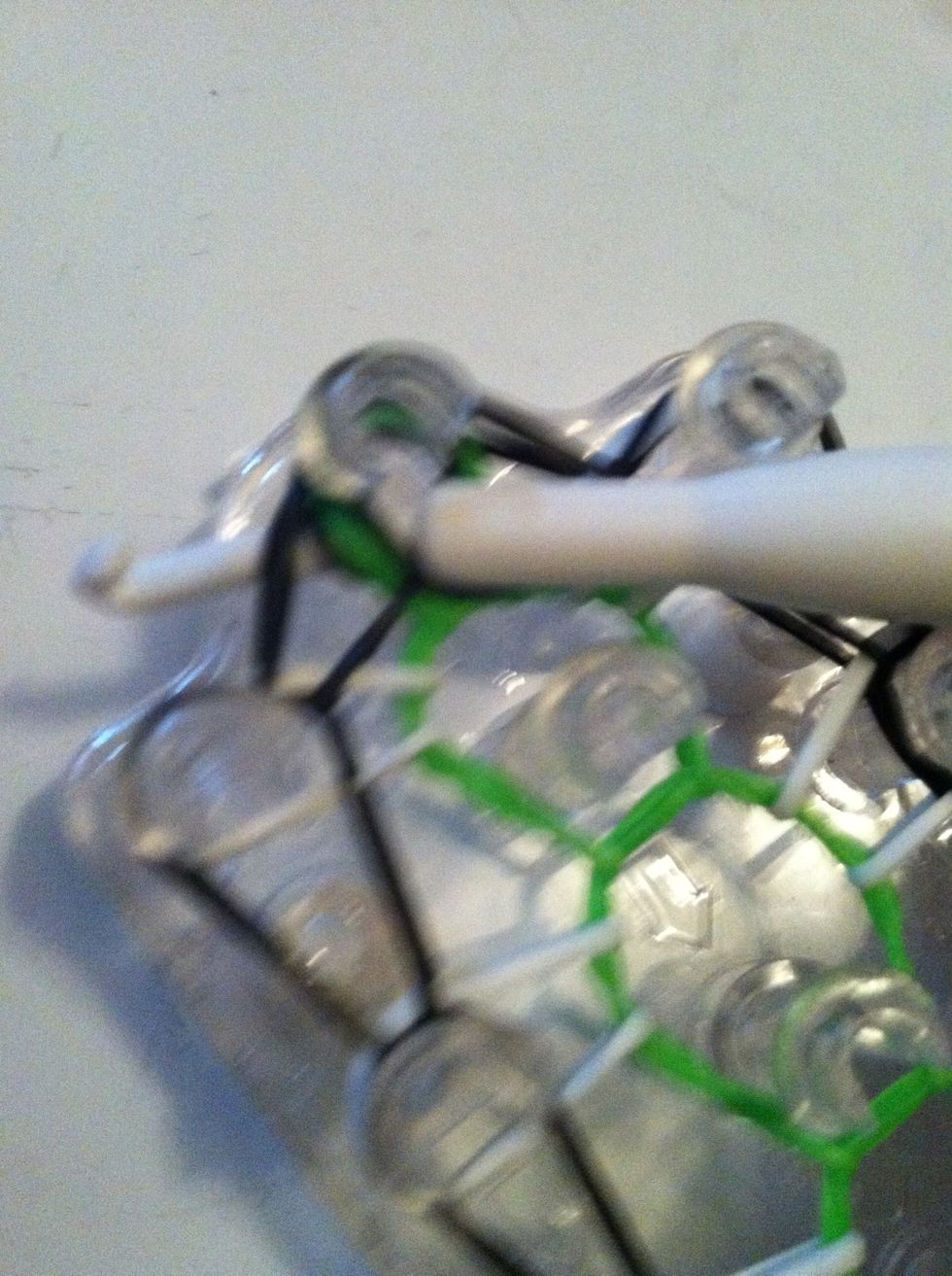 Put your hook in the end and lean it sideways.