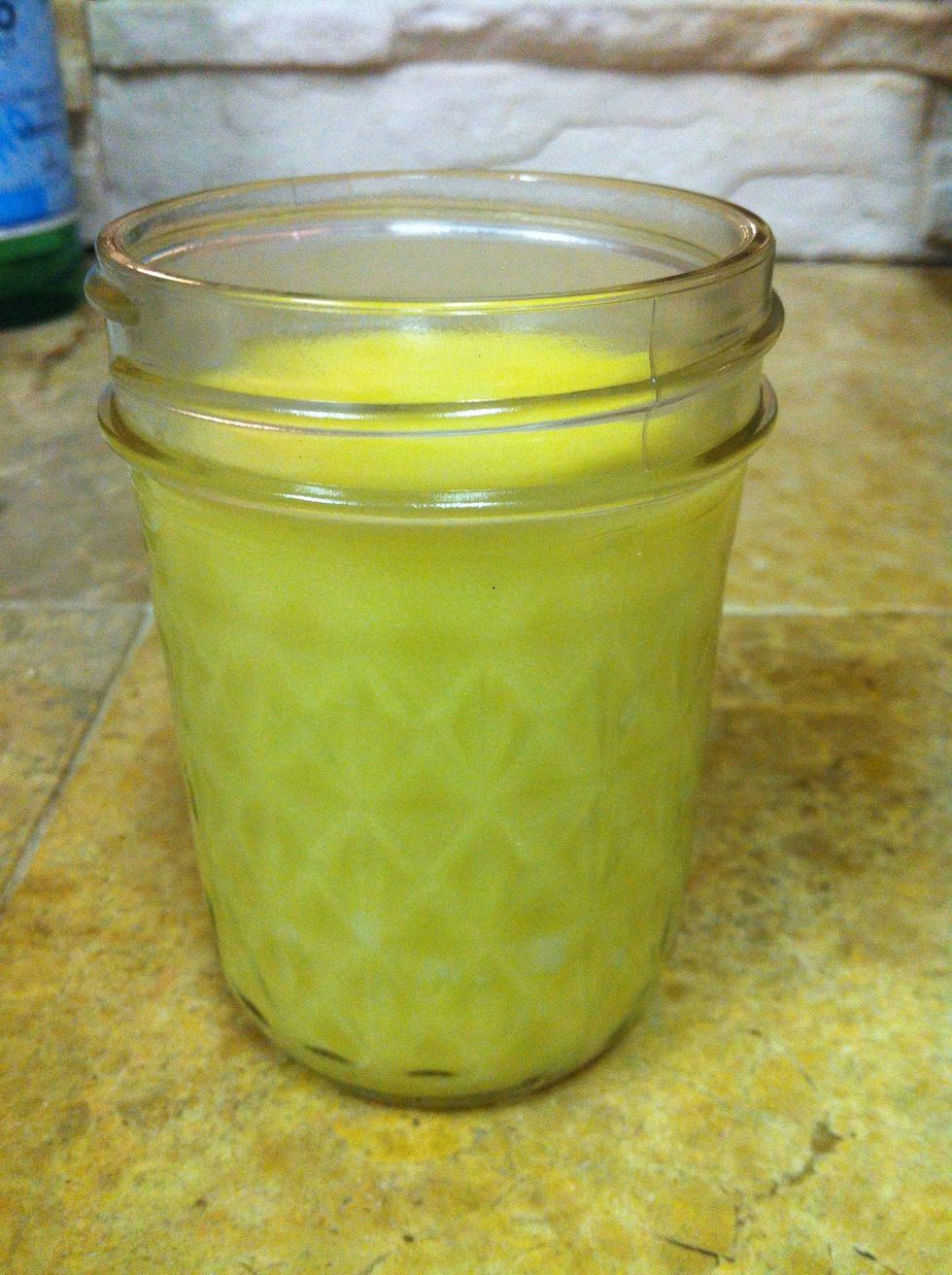 Put your lotion in a container of any sort.