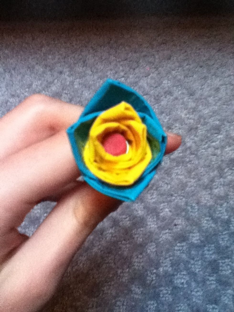 Put your next color directly behind the first color