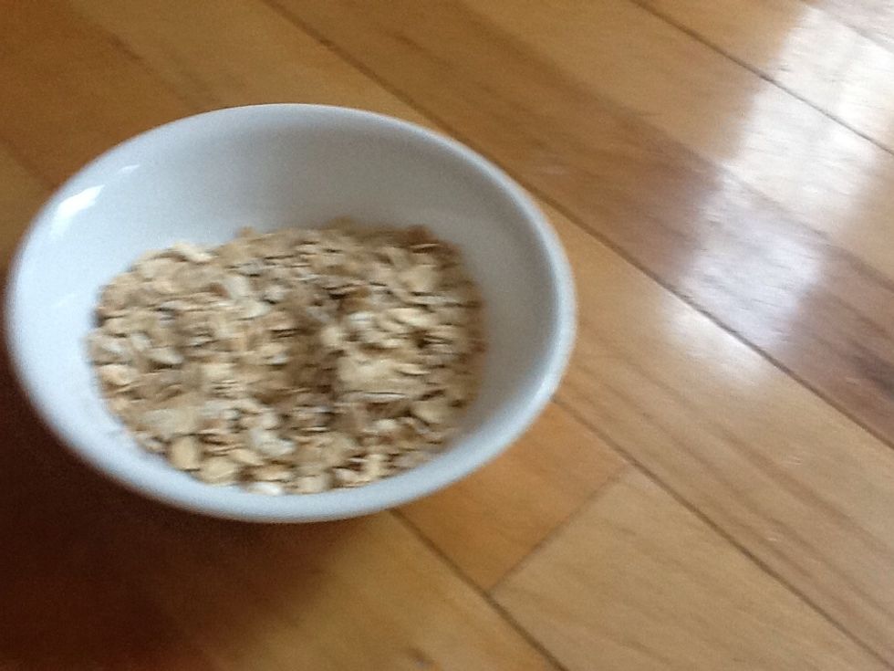 put your oats into the bowl