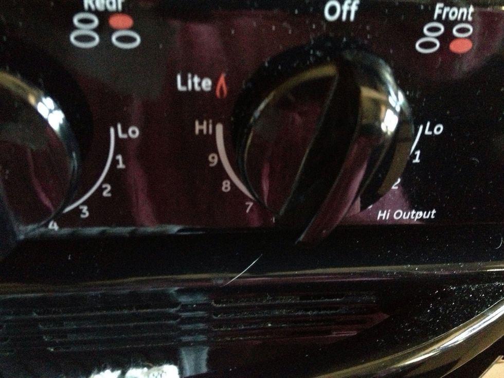 Put your oven on medium heat.