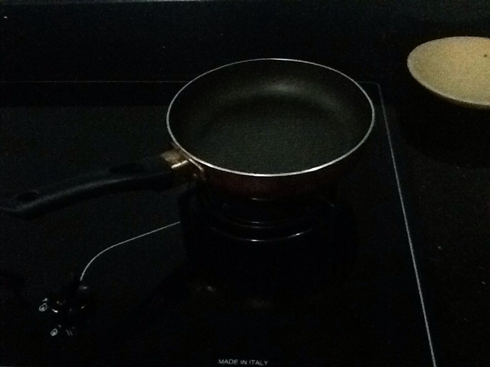 Put your pan/pot onto the stove