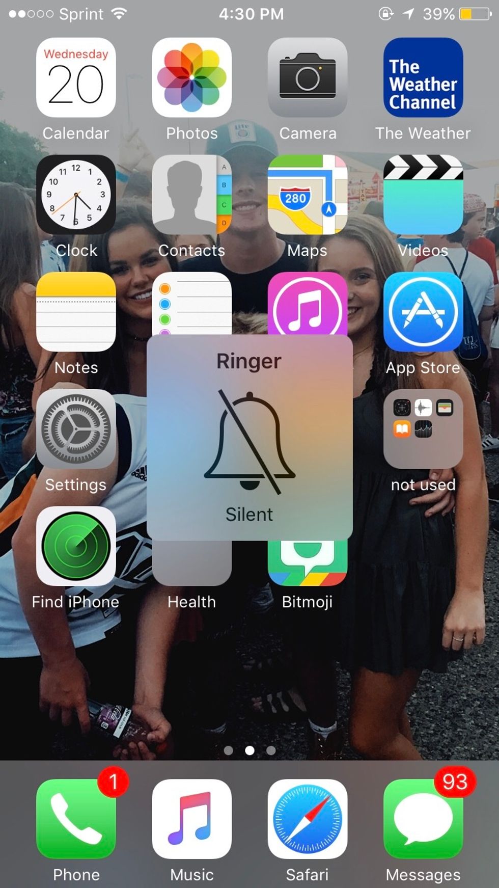 Put your phone on silent.