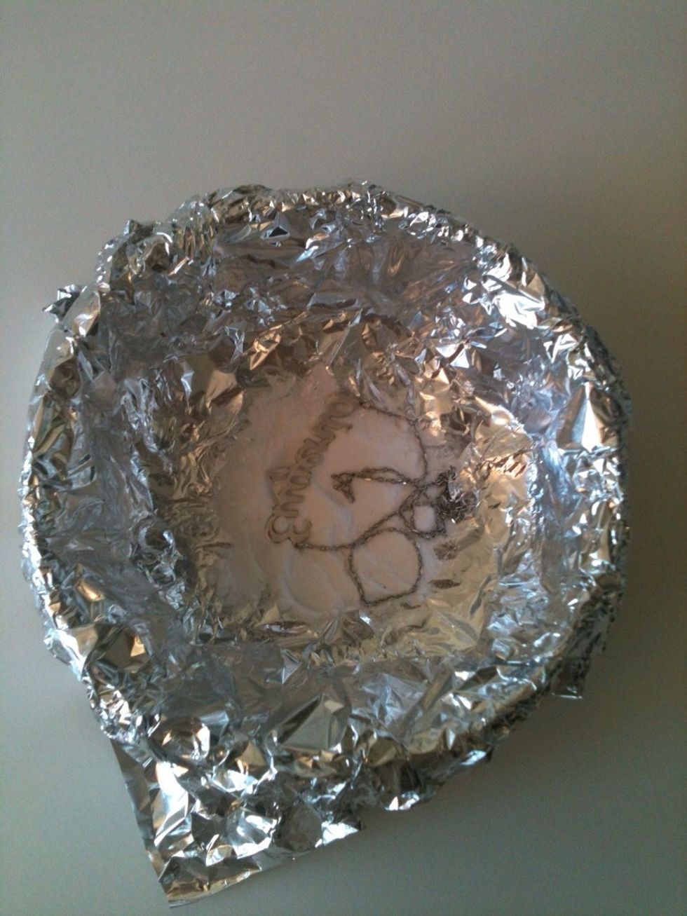 put your piece of jewelry into the bowl.