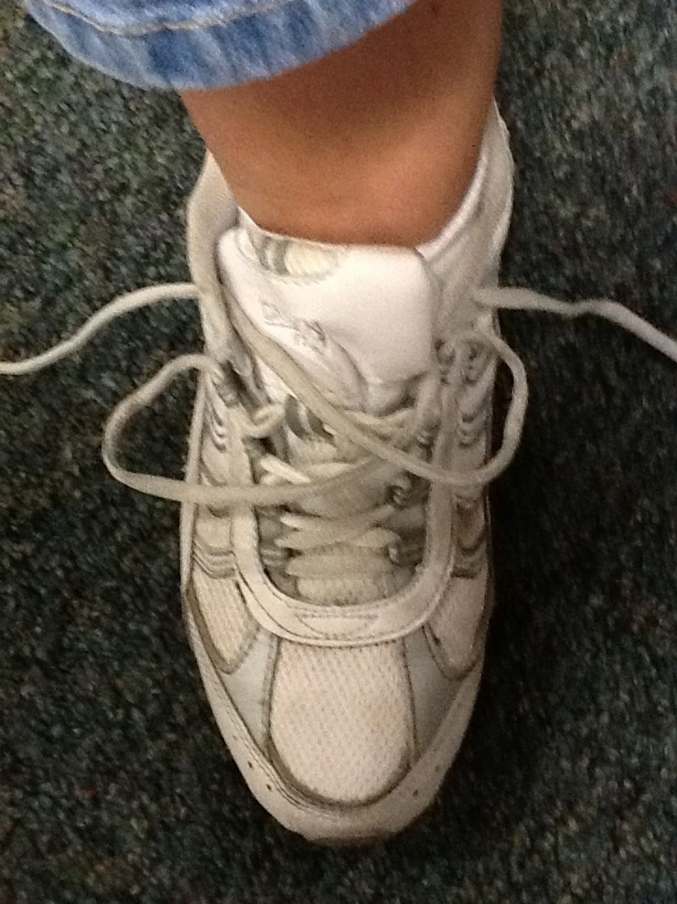 Put your shoe on the correct foot.