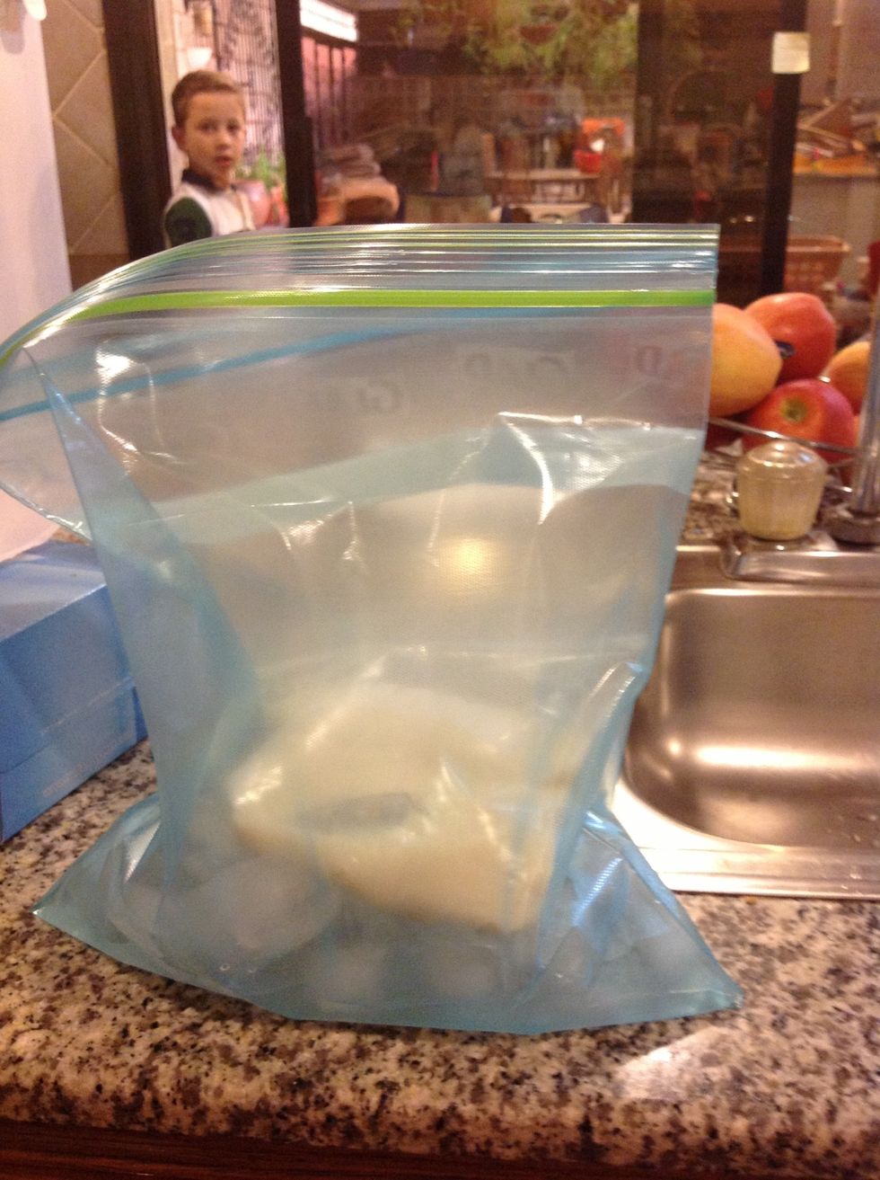 Put your small bag into your big bag