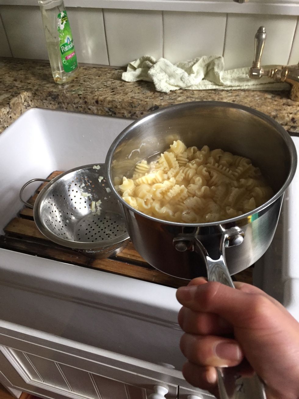 Put your spaghetti into the flitter