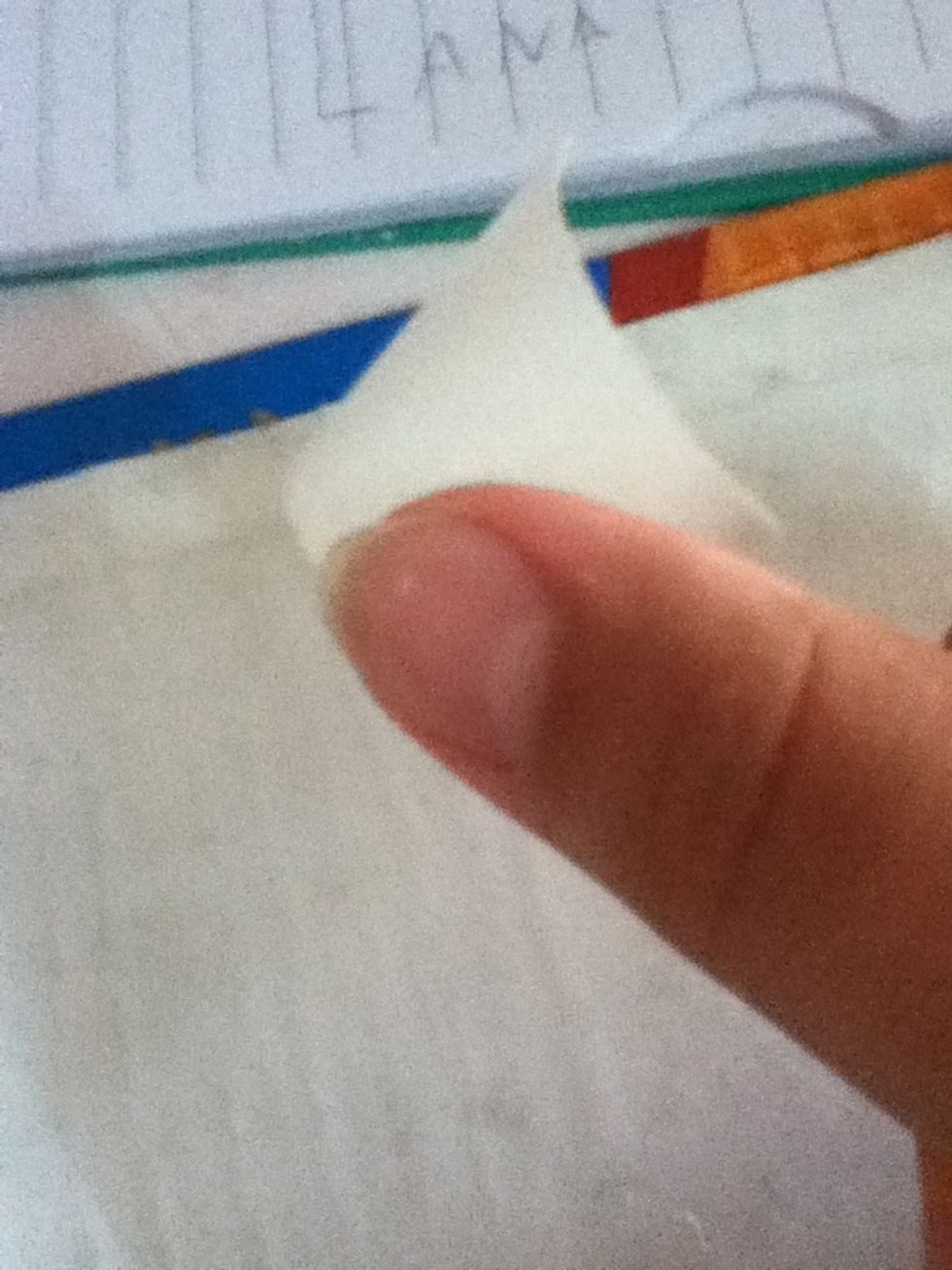 Put your thumb in the. Sticky part