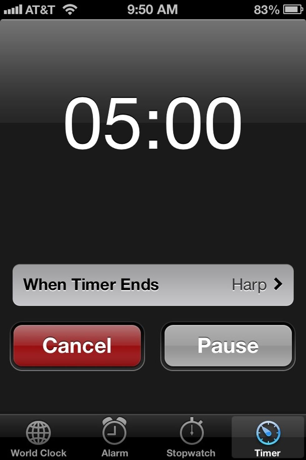 Put your timer for five minutes or 4:30 if you like adventures.